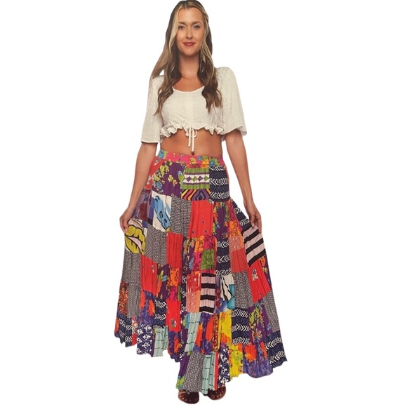 Sacred Threads Dresses & Skirts - CL/GR 11.   222347.  Patchwork Skirt by Sacred Threads